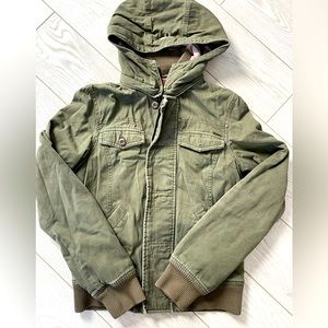 TNA army green fall jacket